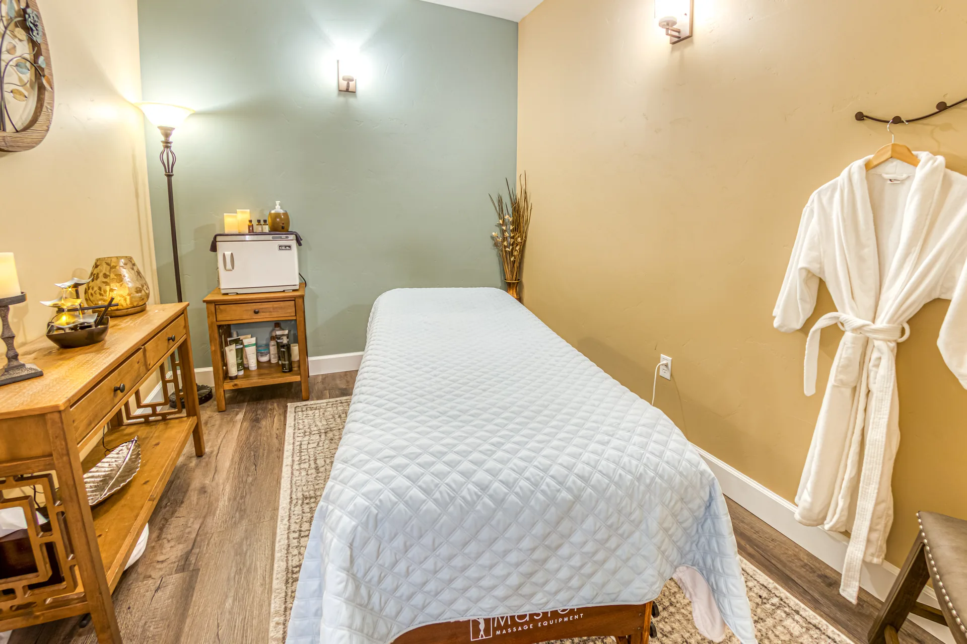 A treatment room at Avalon Salon & Spa